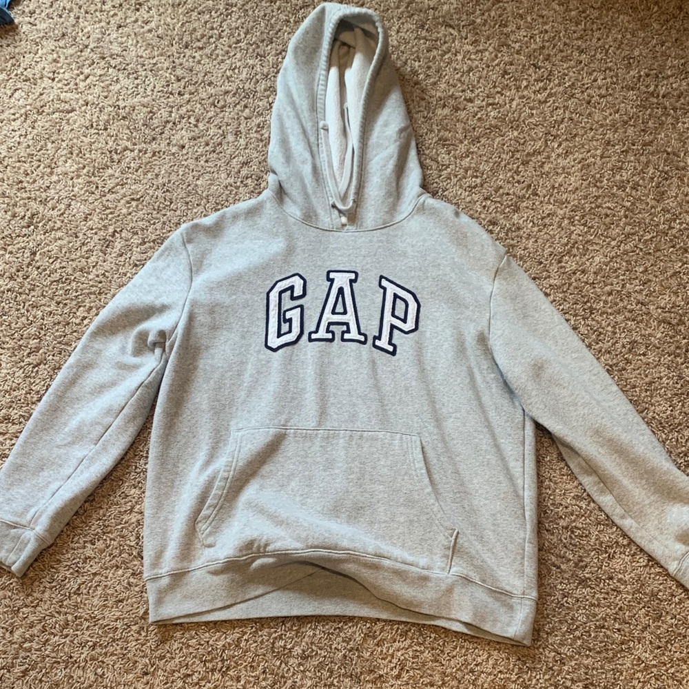 GAP Light Gray Hoodie with Logo
